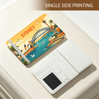 Porte-passeport vierge en cuir PU pour sublimation, personnalisable par transfert thermique, étui de voyage imprimable pour presse à chaud