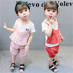 Último Diseño en Ropa Infantil para Niñas, Conjunto de Camiseta y Pantalones Cortos para Niñas, Compras en Línea en Taiwán - Product Image 4