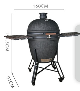 Barbecues en céramique de luxe AUPLEX XXL <span class=keywords><strong>Kamado</strong></span> 27 pouces pour cuisine extérieure, fabriqués pour l'extérieur - Product Image 5