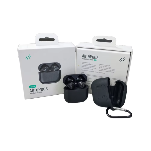 ZB39 Black In-Ear ENC Gaming Earphones  Automatic Reconnection Noise Cancelling TWS Headphones with Silicon Mic