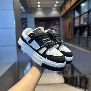 Chaussures de sport pour hommes de haute qualité, semelle épaisse, doublure en mesh, confortables, antidérapantes, style rétro, respirantes, chaussures de marche. - Product Image 1