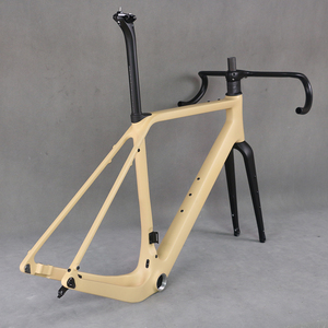 Carbon <b>Frame</b> Disc Gravel Bike Full Hidden Cable Part Carbon Fiber T1000 T4 700X50C Frameset <b>Paint</b> PT155C GR048 - Product Image 2