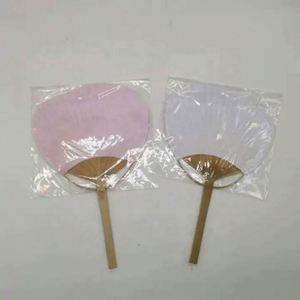 พัดกระดาษทรงกลมลายไม้ไผ่สไตล์ญี่ปุ่นหลากสีสัน งานแฮนด์เมดแกะสลัก ของขวัญธุรกิจสำหรับโปรโมชั่นและงานอีเว้นท์ พัดธรรมดา - Product Image 3