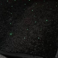 Étoiles LED RVB Tapis de sol lumineux pour voiture Lumières décoratives Starlight Fibre optique Tapis de sol pour voiture Lumière