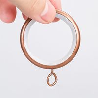 Oeillets en métal massif durables et résistants, longueur 6 m, rideaux plissés modernes, crochets argentés, plis à pince de 25 mm