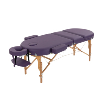 Table de massage en bois portable, structure robuste, lit de thérapie professionnel pour chiropratique et physiothérapie, prix d'usine compétitif
