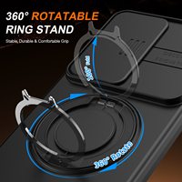 Nouvelle coque de téléphone magnétique antichoc en TPU PC robuste pour Samsung S26 S25 S24 Ultra avec support magnétique rotatif à 360°