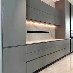 Armoires de <span class=keywords><strong>Cuisine</strong></span> Noires Claires de Qualité Supérieure en Bois Massif, Design Personnalisé par George Group, Ensembles de Meubles de <span class=keywords><strong>Cuisine</strong></span> pour Intérieur - Product Image 1