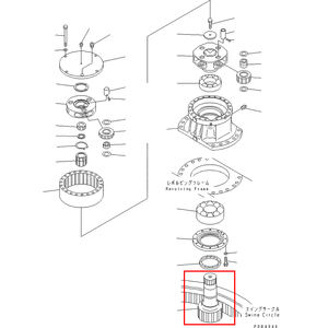 コマツ<span class=keywords><strong>PC200</strong></span>-<span class=keywords><strong>6</strong></span>スイングギアボックスモーターショベルスイング装置建設機械部品番号20Y-26-00150 - Product Image 2