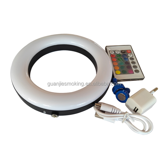 Remote Control RGB LED Soft Ring Light Hookah Shisha LED Light