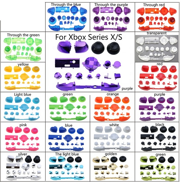Bumpers Trigger Button Set for Xboxes Series S X Controller D-Pad LB RB LT RT Buttons Kit Repair Parts
