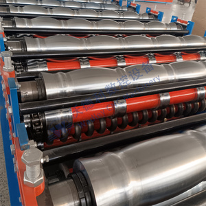 <b>Tile</b> Metal <b>Sheets</b> Corrugated Iron Making Machine Metal Roof 3 Layer Roll Forming Machine Roofing <b>Sheet</b> Forming Machine - Product Image 5