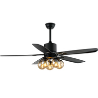 Breezelux 55 "5 Aspas Decorar Control remoto Ventiladores de techo Lighttraditional Ventiladores de techo de lujo con luz