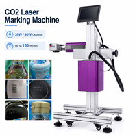 Marqueur laser CO2 refroidi par air OMA JET L4000 avec double focalisation de lumière rouge et fonctionnement à faible consommation