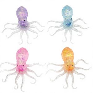 Juguete Antiestrés de Pulpo Mini de TPR con Purpurina, Regalo Promocional para Niños <span class=keywords><strong>y</strong></span> Niñas - Product Image 1