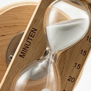 Reloj de Arena Giratorio de Madera de 15 <span class=keywords><strong>Minutos</strong></span>, Temporizador de Arena Blanca, Decoración Redonda para Escritorio, Sauna y Baño - Product Image 3