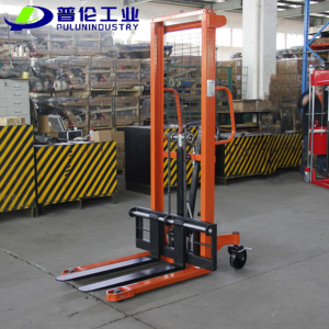 <span class=keywords><strong>Forklift</strong></span> Stacker Hidrolik <span class=keywords><strong>Manual</strong></span> Baru 2 Ton Roda PU Tinggi Angkat Maksimal 1600mm Tipe C Baja untuk Medan Kasar Indoor/Outdoor - Product Image 1