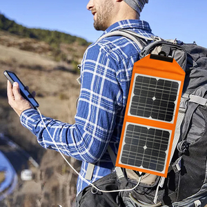 Panneau solaire pliable Fullsun 10w 5V, camping, randonnée, étanche, multi-chargeur pour montre, téléphone portable, appareil intelligent - Product Image 1