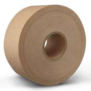 Multipurpose Coated Recyclable Writable Water Active Gummed Kraft Paper Tape For Packaging Sealing