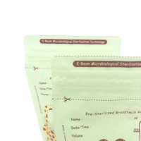 Sac de conservation du lait maternel de haute qualité, personnalisé, à imprimé animal, avec capteur thermique, debout, sans BPA, pré-stérilisé