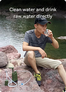 DELANHUWI Mini Hand Pump <b>Water</b> Filter Portable Outdoor Gear for Camping Hiking Travel Emergency <b>Drinking</b> <b>Water</b> Supply - Product Image 6