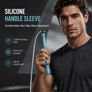 <span class=keywords><strong>Cuerda</strong></span> para Saltar de Velocidad MOGOLD con Mango de Aluminio y Cable de Acero Recubierto de PVC para Boxeo y Entrenamiento Crossfit - Product Image 5