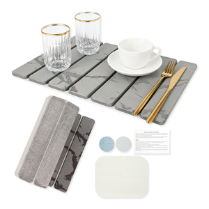 <span class=keywords><strong>Tapis</strong></span> <span class=keywords><strong>de</strong></span> <span class=keywords><strong>bain</strong></span> en diatomite pliable, écologique, durable, antidérapant, moderne, grand, super absorbant, 40*60 cm, pour la cuisine - Product Image 1