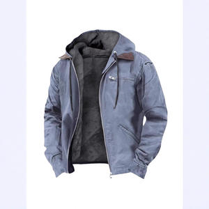 Nuova Giacca Bomber da Uomo 2026 Stile Europeo e Americano, Streetwear Casual Retrò con Cappuccio e Cerniera, Versatile e di Tendenza per Giovani - Product Image 4