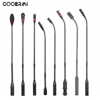 Microphone à condensateur professionnel cardioïde Gooermi avec col de cygne et connecteur XLR 3 broches pour conférences, discours et podium