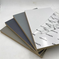 Feuilles de MDF gris clair mat KAFG4SC LX Panneau de MDF laminé PET doux au toucher pour meubles Hausys