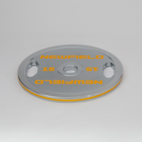 Disques de poids de compétition en acier chromé calibré +/- 10g, double poignée, 5kg 10kg 15kg 20kg 25kg, ensemble personnalisé pour haltérophilie commerciale