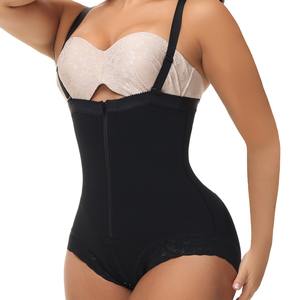 Fajas de cuerpo completo para mujer, fajas postoperatorias de encaje de estómago plano para uso diario - Product Image 3