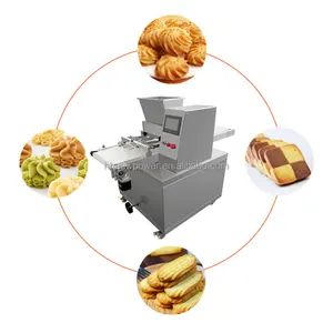 Automatic multifunctional Nozzle cookies depositor with wire cutting Mini cookie dropping machine cupcake filling machine