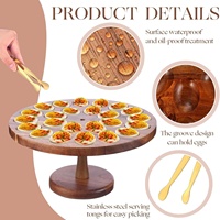 Duurzame houten bord met plantenpatroongravure, milieuvriendelijke schaal voor gedroogd fruit, desserts, snacks, cake en brood voor feestjes