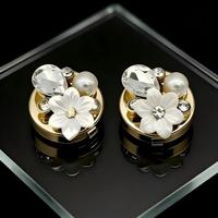 Boutons de manchette fantaisie en métal JINYU pour femmes - Durables, écologiques, sans nickel, utilisables en toutes saisons
