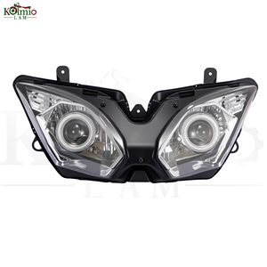 KOLMIO-LAM Faro Delantero para Motocicleta <span class=keywords><strong>Kawasaki</strong></span> <span class=keywords><strong>Ninja</strong></span> <span class=keywords><strong>650</strong></span> <span class=keywords><strong>2012</strong></span>-2016, Ojos de Ángel, Faro HID NINJA650 2013 2014 2015 - Product Image 1