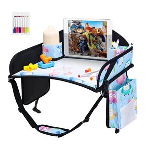 Free sample BSCI One Piece Car Seat Activity Snack Play Travel <b>Lap</b> <b>Tray</b> For <b>Kids</b> Kit Car Seat <b>Trays</b> for Toddler Black - Product Image 3