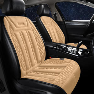 Juego de Cojines Calefactables de Franela para Asiento de Coche, 12V 24V Universal, Doble Calefacción, Calidez Otoño-Invierno - Product Image 2