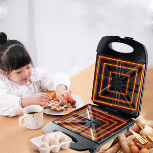 <b>Sandwich</b> <b>Maker</b> MNS-1381 Electric Double-Sided Heating For Home Use European 220V Stainless Steel Panel - Product Image 2