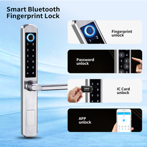 Giá Cả Cạnh Tranh Điện Keyless Mật Khẩu Kỹ Thuật Số Wifi Lever Handle Vân Tay Thông Minh Door Lock - Product Image 5