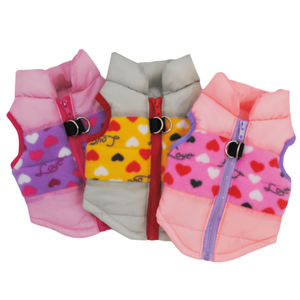 暖かいポリエステルパッド入りレジャー地中海デザイン犬用ハーネスベストペット冬コート幾何学模様 - Product Image 5