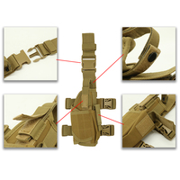 Holster universel pour pistolet à jambe réglable pour gaucher et droitier, sac tactique pour cuisses, harnais pour jambes
