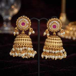 Pendientes de Oro Antiguos con Forma de Campana, Coleccionables Culturales, para Mujer, 20g, 176913 - Product Image 2