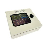 Stainless Steel Alarm System Addressable Control Panel 1-16 Loop Options Tuya App Supported 4G Network Barking Alarm Sound Water