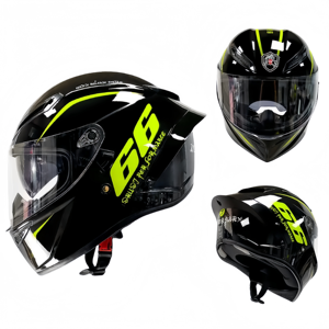 Casque de moto intégral à double visière de haute qualité approuvé par la CCC nouveau matériau ABS pour adultes - Product Image 3