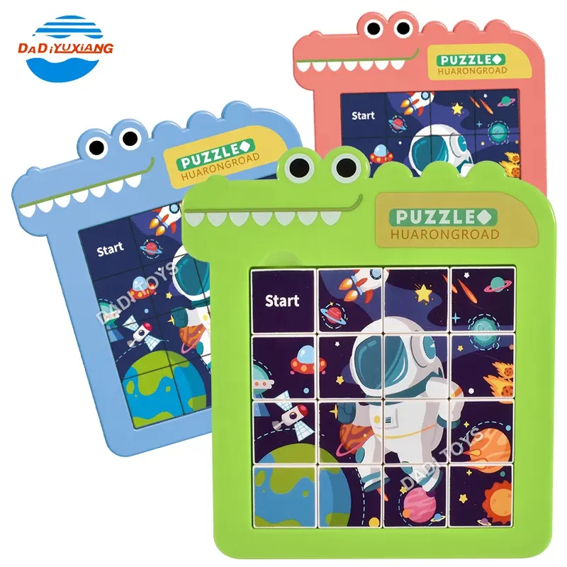 DADI OEM/ODM Children IQ Space Sliding Block Puzzle Match Puzzle Game Toys Plastic Sliding Puzzle Game