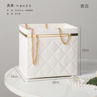 Nouvelle chaîne pliée Portable fleur Art fleur Arrangement cadeau décoration boîte magasin de fleurs panier boîte vide
