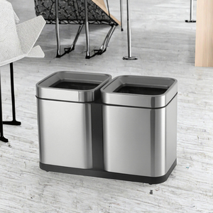 <span class=keywords><strong>40L</strong></span> thép không gỉ Thùng rác có thể với bàn đạp chân mở đầu bụi <span class=keywords><strong>bin</strong></span> cho hộ gia đình ngoài trời lưu trữ tái chế Thùng rác - Product Image 3