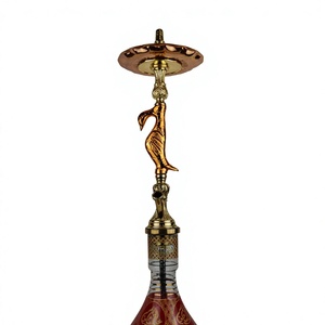 Cachimba Khalil Mamoon Swan Copper Red, peso del cuerpo 1.800 kg, altura del cuerpo 70 cm, peso de la cachimba 4.200 kg, altura de la cachimba 83 cm, hecha a mano. - Product Image 1