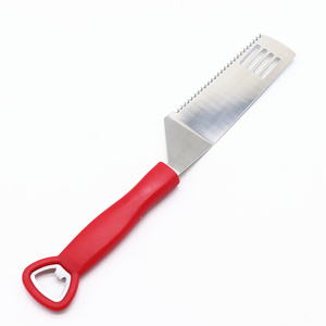 EVERSUN ESPC-071 Pala para <span class=keywords><strong>Pizza</strong></span> 2 en 1 de Acero Inoxidable, Servidor de Tartas y Postres, y Sacacorchos para Botellas de Vino - Product Image 2